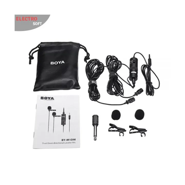 Boya%20BY-M1DM%20Dual%20Omni-directional%20Lavalier%20Microphone%20-%20Image%203