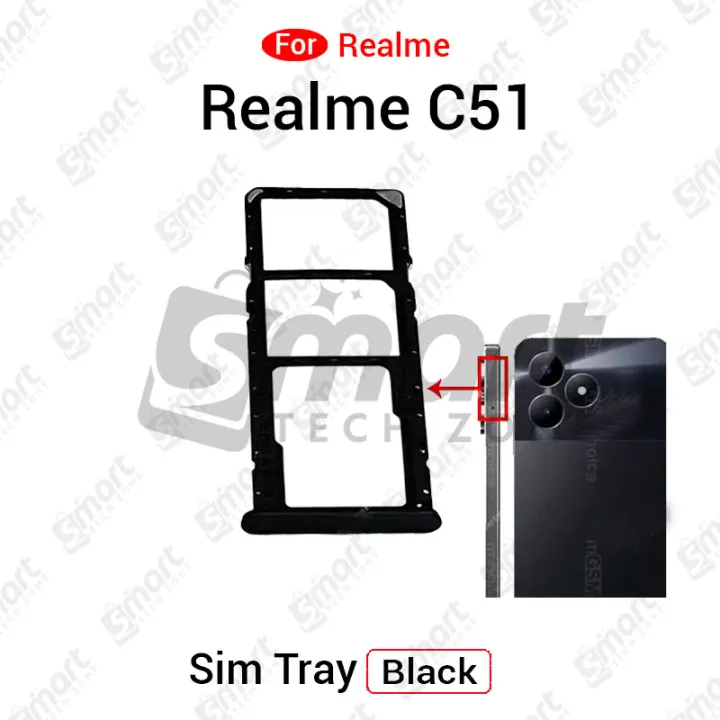 Realme%20C51%20/%20C53%20Sim%20Tray%20Micro%20SD%20Card%20Slot%20with%20Sim%20Ejector%20Pin%20Replacement%20Part:%20-%20Image%203