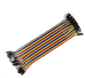 Female to Female Jumper Wires 20 Pcs 20cm. 