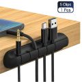 1pcs 5 Clips Cable Holder Self Adhesive Cable Clips Cord Holder Organizer for Home and Office Desk Organization. 