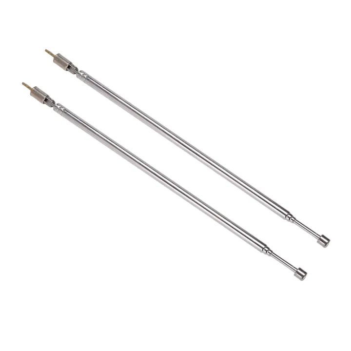 5 Pair 62.5cm 24.6 inch 4 Section Telescopic Stainless Steel AM FM ...