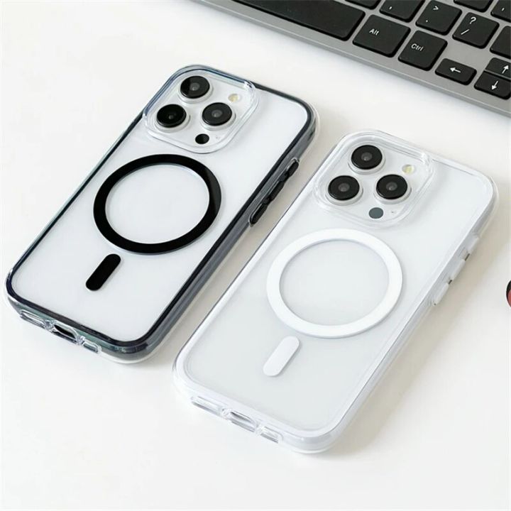 HOCE%20Shockproof%20Magnetic%20Phone%20Cases%20For%20iPhone%2015%2014%2013%20Pro%20Max%20MagSafe%20Case%20Candy%20Color%20Clear%20Soft%20Bumper%20Cover%20-%20Image%208