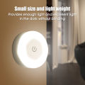 1/2PCS Touch Sensor Night Light ABS Wall Lamp USB Charged Lights Portable Mini Night Lamp White/Yellow Light. 