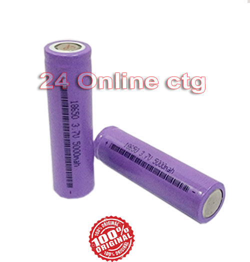 Batterie Li-Ion 18500 3,7V 2300mAh Flat Top - Rechargeable, Haute Capacité
