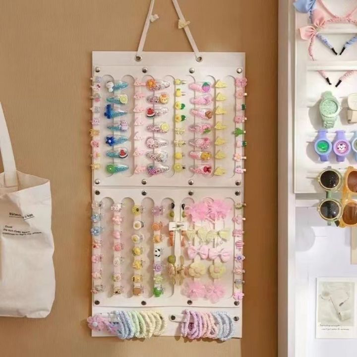 【In-Demand Item】 Large Capacity Felt Hair Bows Holder 16 Ribbons Wall ...