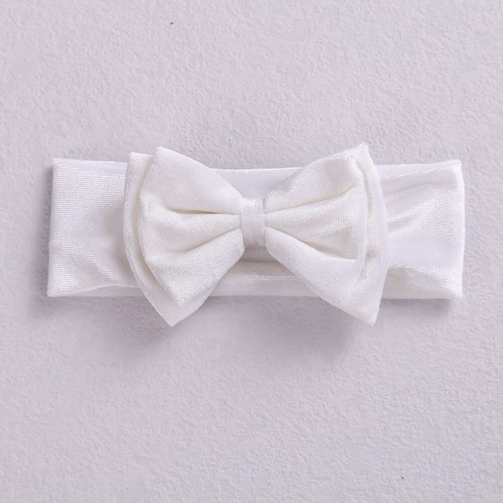 Velvet Double Layer Bow Baby Headband Bowknot Turban for Baby Girl Headbands Newborn Bow Headwrap Hair Accessories 24 Colors