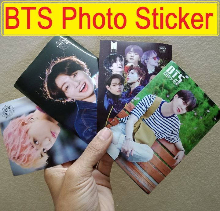 4%20Pcs%20BTS%20HD%20Photo%20card%20Stickers%20-%20Image%202