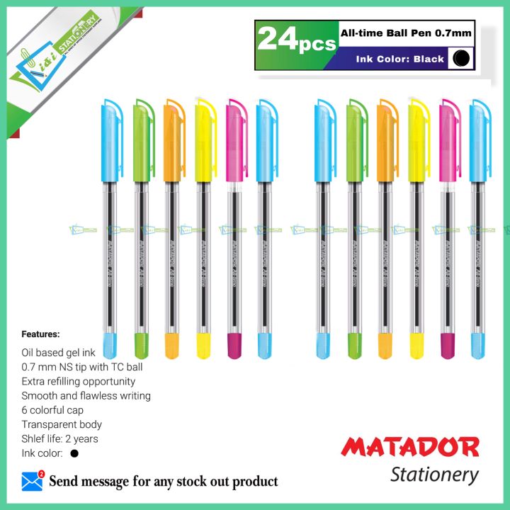 MATADOR All Time ball pen Black Ink 24 pcs