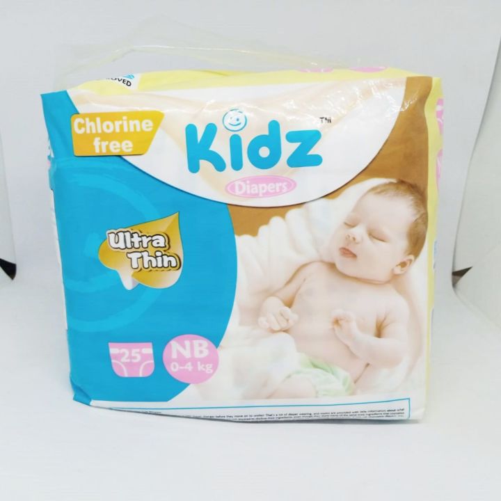 Kidz Belt Diaper Newborn (0-4 Kg) 25 Pcs - Diaper