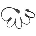 4Pin IDE 1 to 5 SATA 15Pin Hard Drive Power Supply Splitter Cable for DIY Hard Disk PC Sever 18AWG Power.