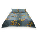 Regular Size Bedsheet Cotton Blend Fabric Multicolor Print with two Pillow Covers. 