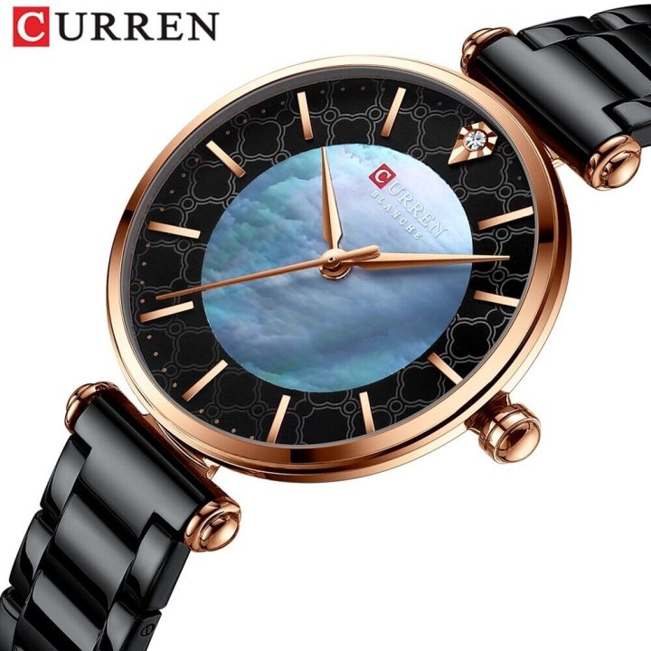 CURREN%209072%20Watches%20for%20Women%20Luxury%20Brand%20CURREN%20Elegant%20Thin%20Quartz%20Wristwatch%20with%20Stainless%20Steel%20Simple%20Female%20Clock%20-%20Black%20And%20Rose%20Gold%20-%20Image%203