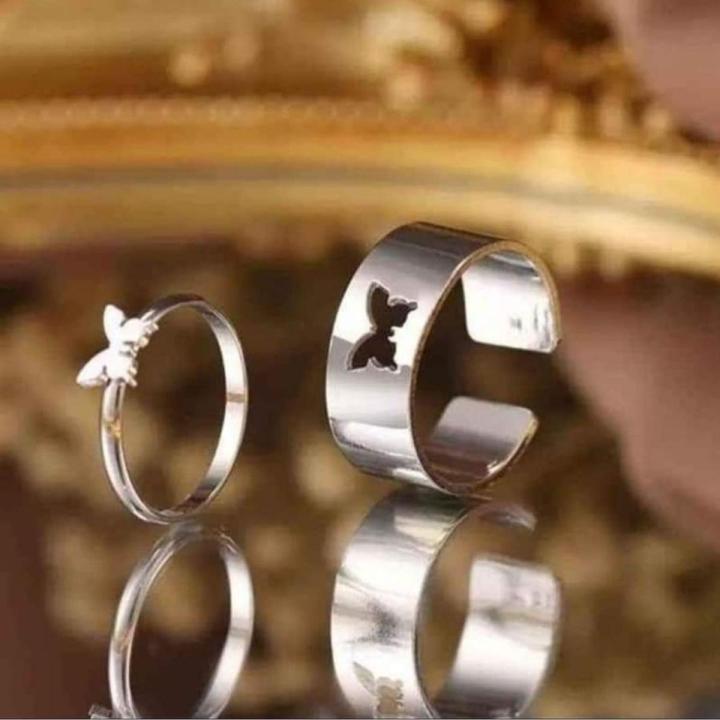 Matching Best Friend Rings in 14k Gold | Friendship Ring Sets – Zayla