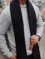 Black Winter Woolen Scarf, Soft Mafler Stylish Fashion Mafler For Men And Women.
