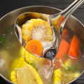 Stainless Steel Soup Fat Oil Separator Ladles Skimmer Spoon Soup Colander for Kitchen with Heat Insulation Anti-scalding. 