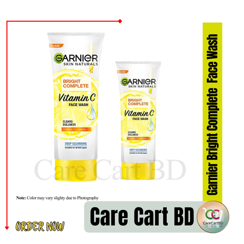Original Garnier Bright Complete Vitamin C Face Wash -Indian