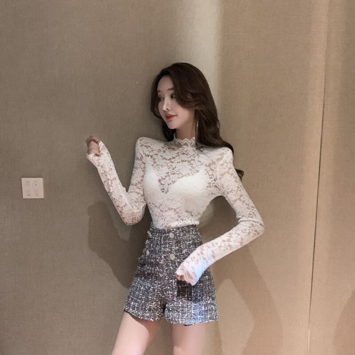 Girls%20Hollow%20Out%20Lace%20Blouses%20Shirts%20Tees%20FemaleTurtleneck%20Basic%20Elegant%20Slim%20Elastic%20Full%20Sleeve%20Black%20Blouses%20Tops%20For%20Women%20-%20Image%206