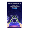 Air Drum Electronic Virtual Air Drum Drumsticks Pedals Cyan. 