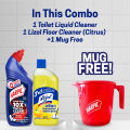Harpic Toilet Cleaner 750ml and Lizol Citrus 500 ml Double Surokkha Combo Mug Free. 