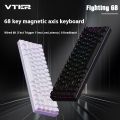 NEW FEKER VTER Fighting68 Keyboard E-Sport Magnetic Switch Mechanica Gaming Keyboard SOCD 0.08mm RT 8K Polling Rate Snap Tap DKS. 