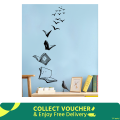 Open Books Fly Birds Wall Sticker Library Classroom Home Bedroom Wall Decal. 