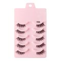 YSDO Half Eyelashes 3/5/10 Half Lashes Soft Natural Cat Eye Lashes Makeup Tool Extension Fluffy Faux Cils maquiagem Half Lashes. 