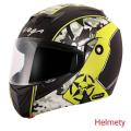 Vega Crux Dx Victor Dull Black Neon Helmet. 