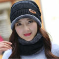 Men's Binij Fleece Wool Liner Thick Hat Scarf Set - Cap For Men - Cap - Winter Cap.