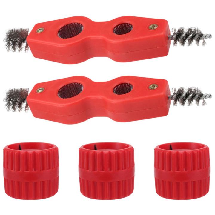 Pipe Reamer Deburring Tool,5Pcs Copper Pipe Cleaner and Reamer Set