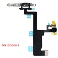 Switch Power Button And Flash Light Flex Cable With Brackets Pre-installed For iPhone 6 6Plus 6S 6SPlus. 