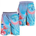 Hawaii Kanaka Maoli Men Shorts Hibiscus Flowers & Polynesian Beach Shorts Swim Short Trunks Gym Ice Shorts Boy Board Short Pants. 
