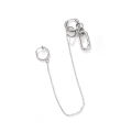 Popular Punk Unique Earrings Lip Chain/ Personalized Nose Chain/ One-Piece No Piercing Earrings Lip Ring.