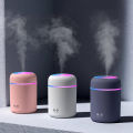 Humidifier Colorful Usb Portable Humidifier For Car, Home, Office, Electric Air Humidifier Aroma Oil Diffuser, Cool Mist Sprayer with Colorful Night Light, 300Ml. 