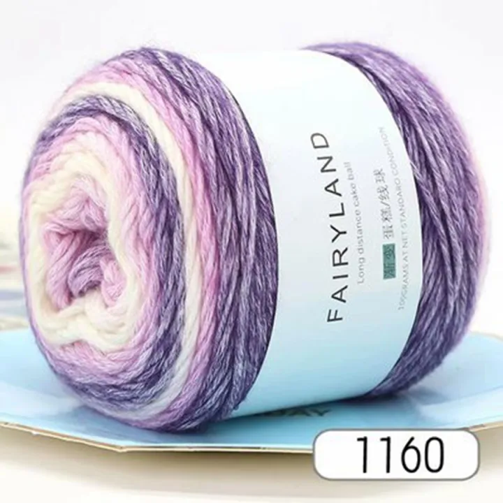 100g%20Rainbow%20Woollen%20Yarn%20New%20Soft%20Hand%20Woven%20Cake%20Yarn%20Hat%20Scarf%20Sweater%20Dyeing%20Crocheting%20Fancy%20Blend%20Yarn%20-%20Image%203