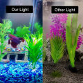 Dabo X5 LED Aquarium Clip Light – Snake Head Shape, 10W, White + Blue LED, Made in China. 