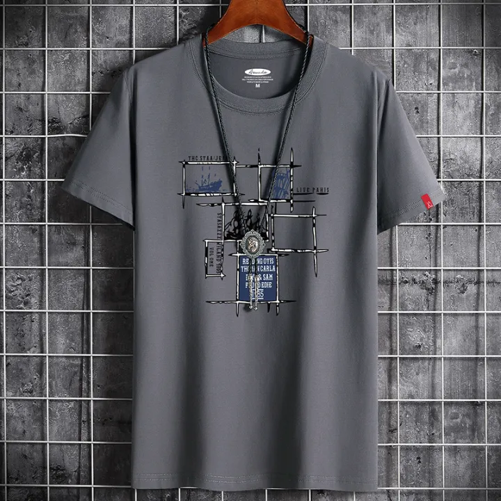 Kwai%20New%20Summer%20Short%20Backing%20Shirt%20Round%20Neck%20T-shirt%20Fashion%20Couple%20Half%20Sleeve%20Men's%20T%20-%20Image%206