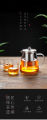 Borosilicate Glass Teapot, Loose Leaf Tea Kettle, 750 ml Borosilicate Glass Heat Resistant Clear Leaf Teapot with Infuser Strainer for Microwavable and Stovetop Safe.