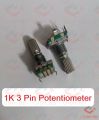 Single Gang Rotary 1K 3 Pin Linear Taper Pot Potentiometer Volume Controller Variable Resistor 1K Ohm. 