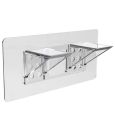 1pcs Non Perforated Wardrobe And Cabinet Partition Bracket Fixed Layer Plate Support Wall 90 Degree Sticker Bracket Holder. 