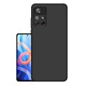 Xiaomi Redmi Note 11T 5G/ Note 11 5G Silicone Matte Flexible Soft Phone Case - Black - Phone Back Cover. 
