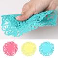 6Pcs Silicone Table Heat Resistant Mat Dish Coaster Drink Placemat Mat. 