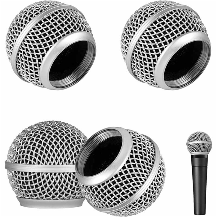 2Pcs%20Microphone%20Grille%20Replacement%20Mic%20Microphone%20Head%20Grill%20Head%20Mount%20Wired%20Wireless%20Microphone%20Accessories%20for%20SM58%20-%20Image%204