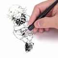 Dip Pen Set Manga Comics Art G pen set- 5 nibs 2 Body handle Anime Art Tools Cartoon Art Ink Pen. 