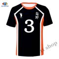 SONSPEE Anime Haikyuu Shirt Cosplay Costume Hinata Shoyo T-shirts Karasuno High School Volleyball Tops Kageyama Jerseys Uniform. 