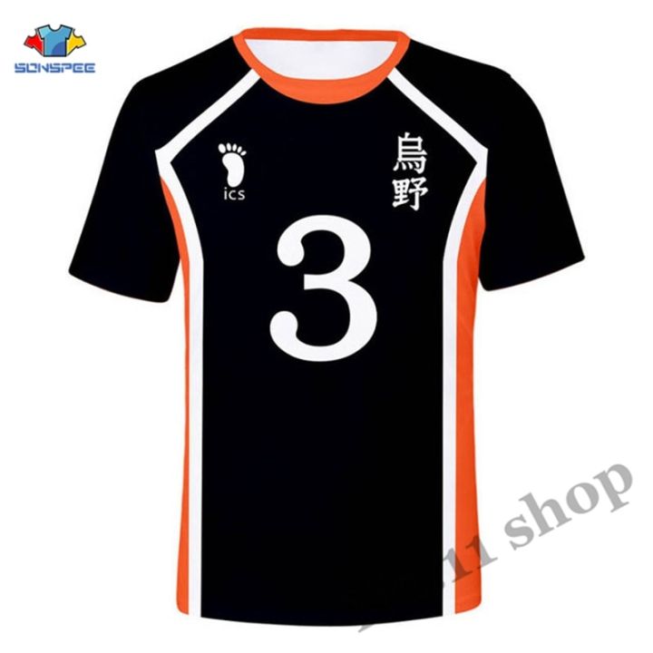 SONSPEE%20Anime%20Haikyuu%20Shirt%20Cosplay%20Costume%20Hinata%20Shoyo%20T-shirts%20Karasuno%20High%20School%20Volleyball%20Tops%20Kageyama%20Jerseys%20Uniform%20-%20Image%203