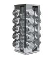 Spice Rack Stand Carousel Rotating Glass 20 Jars. 