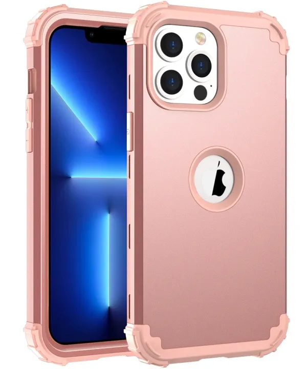 lthmy%20for%20iPhone%2014%20Pro%20Case%20Full-Body%20Cover%203%20in%201%20Hybrid%20Hard%20PC%20&%20Soft%20Silicone%20Heavy%20Duty%20Rugged%20Bumper%20-%20Image%204