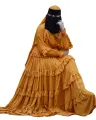 Anika Borka 2 with Big Hijab – Premium Dubai Cherry Georgette Fabric for Women Muslim Outwear. 