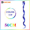 Colorful Hair Extensions Curly One Clip in Synthetic Long Hairpiece For Girls Women Kid Multi-colors Party Highlights Wig Piece. 