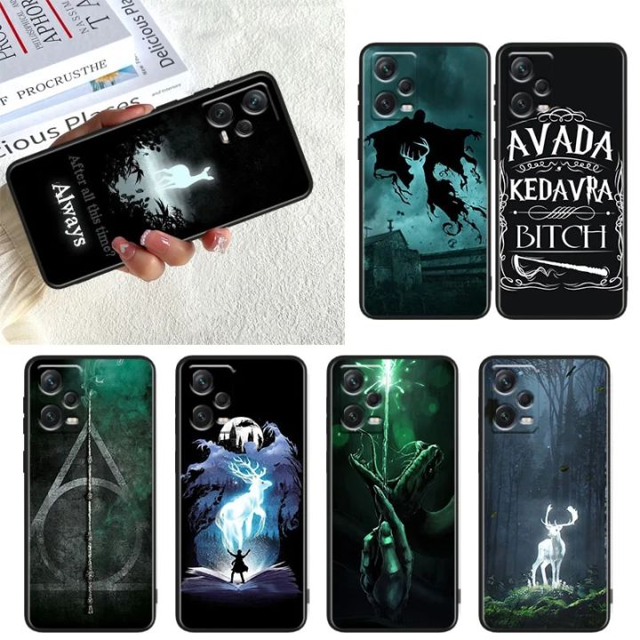 Art Cool Harries Wand Potters Phone Case For Xiaomi Redmi Note 11E 11T 11S 10T 10S 9S 9T 8T 7 Pro Plus Lite Max Black Cover